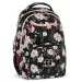 Ars Una: Flowery Black Blumen AU-6 Schultasche, Rucksack 34x45x26cm