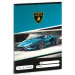 Ars Una: Lamborghini blau liniertes Heft für die 2. Klasse A/5