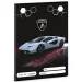 Ars Una: Lamborghini graues liniertes Heft für die 2. Klasse A/5 16-32