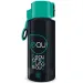 Ars Una: Schwarz-grüne Trinkflasche mit Griff 650ml