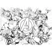 Avengers 2-in-1 60-teiliges Puzzle und Malbuch 35x25cm – Lisciani