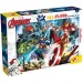 Avengers 2-in-1 Maxi Puzzle mit 150 Teilen und Malvorlage 70x50cm - Lisciani