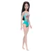 Barbie Beach Puppe in blau gemustertem Badeanzug - Mattel