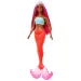 Barbie Dreamtopia: Meerjungfrau Puppe mit rosa Haaren und korallenfarbener Flosse - Mattel