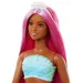 Barbie Dreamtopia: Meerjungfrau Puppe mit rosa Haaren und korallenfarbener Flosse - Mattel