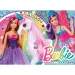 Barbies magische Welt 4x48 Maxi-Bodenpuzzle 35x25cm – Lisciani
