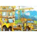Bau-Puzzle mit 24 Teilen und drei ausmalbaren Postern