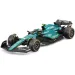 Bburago: Aston Martin AMR23 F1 Rennwagen Metall Automodell 1/43 (Fernando Alonso #14, mit Helm)