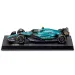 Bburago: Aston Martin AMR23 F1 Rennwagen Metall Automodell 1/43 (Fernando Alonso #14, mit Helm)