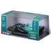 Bburago: Aston Martin AMR23 F1 Rennwagen Metall Automodell 1/43 (Fernando Alonso #14, mit Helm)