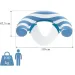 Bestway: Comfort Plush gestreifter aufblasbarer Schwimmsessel 119 cm