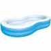 Bestway: Family Pool Lagoon Familien-Ovalpool mit zwei Ringen 262 x 157 x 46 cm