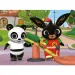 Bing und Pandó auf dem Spielplatz 24-teiliges Eco Mini Puzzle 35x25cm – Lisciani