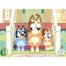 Bluey Hündchen auf der Treppe 2-in-1 Puzzle mit 24 Teilen und Malbuch 35x25 cm – Lisciani