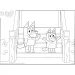 Bluey Hündchen auf der Treppe 2-in-1 Puzzle mit 24 Teilen und Malbuch 35x25 cm – Lisciani