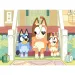 Bluey Hunde auf der Treppe 2-in-1 48-tlg. Eco Mini Puzzle und Malvorlage 35x25cm – Lisciani