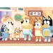 Bluey und Freunde 2-in-1 Maxi-Bodenpuzzle mit 24 Teilen und Malvorlage, 35x25 cm – Lisciani