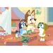 Bluey und Freunde 2-in-1 Maxi-Bodenpuzzle mit 4x48 Teilen und Ausmalbild 35x25cm – Lisciani