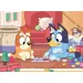 Bluey und Freunde 2-in-1 Maxi-Bodenpuzzle mit 4x48 Teilen und Ausmalbild 35x25cm – Lisciani