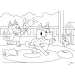 Bluey und Freunde 2-in-1 Maxi-Bodenpuzzle mit 4x48 Teilen und Ausmalbild 35x25cm – Lisciani