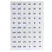 Buchstabenausschneidebögen 4-Blatt-Set