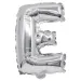 Buchstabenförmiger Folienballon in Silber – Buchstabe E, 32 cm