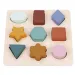Bunte Holz-Formenpuzzle mit 9 Formen