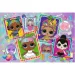 Bunte L.O.L Puppen 70-teiliges Glitzerpuzzle - Trefl