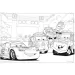 Cars 2-in-1 108-teiliges Puzzle und Ausmalbild 50x35cm – Lisciani