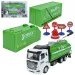 City Truck: Umwandelbarer Schwungrad-Müllwagen mit Verkehrsschildern 19cm