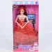 Comely Girl 28cm Modepuppe in rotem Abendkleid mit Accessoires