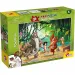 Das Dschungelbuch 2-in-1 Maxi-Puzzle mit 35 Teilen und Malbuch 70x50 cm – Lisciani