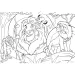 Der König der Löwen 2-in-1 24-teiliges Puzzle und Malbuch 50x35cm – Lisciani
