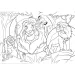 Der König der Löwen 2-in-1 Eco Maxi Puzzle mit 24 Teilen und Ausmalbild, 70x50 cm – Lisciani