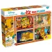 Der König der Löwen 2-in-1 Maxi Puzzle 4x48 Teile und Malbuch 35x25 cm – Lisciani
