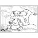 Der König der Löwen 2-in-1 Maxi Puzzle 4x48 Teile und Malbuch 35x25 cm – Lisciani