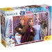 Die Eiskönigin Hauptfiguren 2-in-1 Maxi-Puzzle mit 24 Teilen und Malbuch 70x50 cm – Lisciani