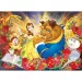 Die Schöne und das Biest 2-in-1 Puzzle und Malset mit 108 Teilen, 50x35 cm – Lisciani