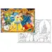 Die Schöne und das Biest Belle 2-in-1 Puzzle und Malset mit 108 Teilen, 70x50 cm - Lisciani