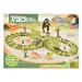 Dinopark-Spielset mit Spielzeugauto und Dinosauriern, 140-teilig