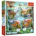 Dinosaurier 4-in-1 Puzzle-Set - Trefl