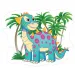 Dinosaurier Riesen-Bodenpuzzle 12-teilig