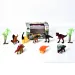 Dinosaurier-Spielset mit Dinos und Palmen