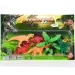 Dinosaurierfiguren mit Pflanzen