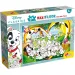 Disney 101 Dalmatiner 2-in-1 Maxi Puzzle mit 24 Teilen und Malset 70x50cm - Lisciani