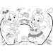 Disney Alice im Wunderland 2-in-1 Maxi-Puzzle mit 24 Teilen und Malbuch 70x50cm – Lisciani