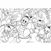 Disney Donald Duck 2-in-1 24-teiliges Puzzle und Malset 50x35cm - Lisciani