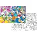 Disney DuckTales 2-in-1 Puzzle mit 108 Teilen und Malbuch 70x50 cm – Lisciani