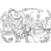 Disney Encanto 2-in-1 Maxi 2x60-teiliges Puzzle und Malset 50x35cm – Lisciani