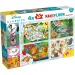 Disney Klassiker 2-in-1 Maxi 4x48-teiliges Puzzle und Malbuch 35x25cm – Lisciani